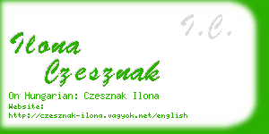 ilona czesznak business card